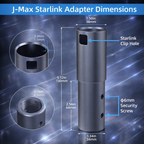 Aluminum Pipe Mount Adapter for Starlink Gen 2 Dish