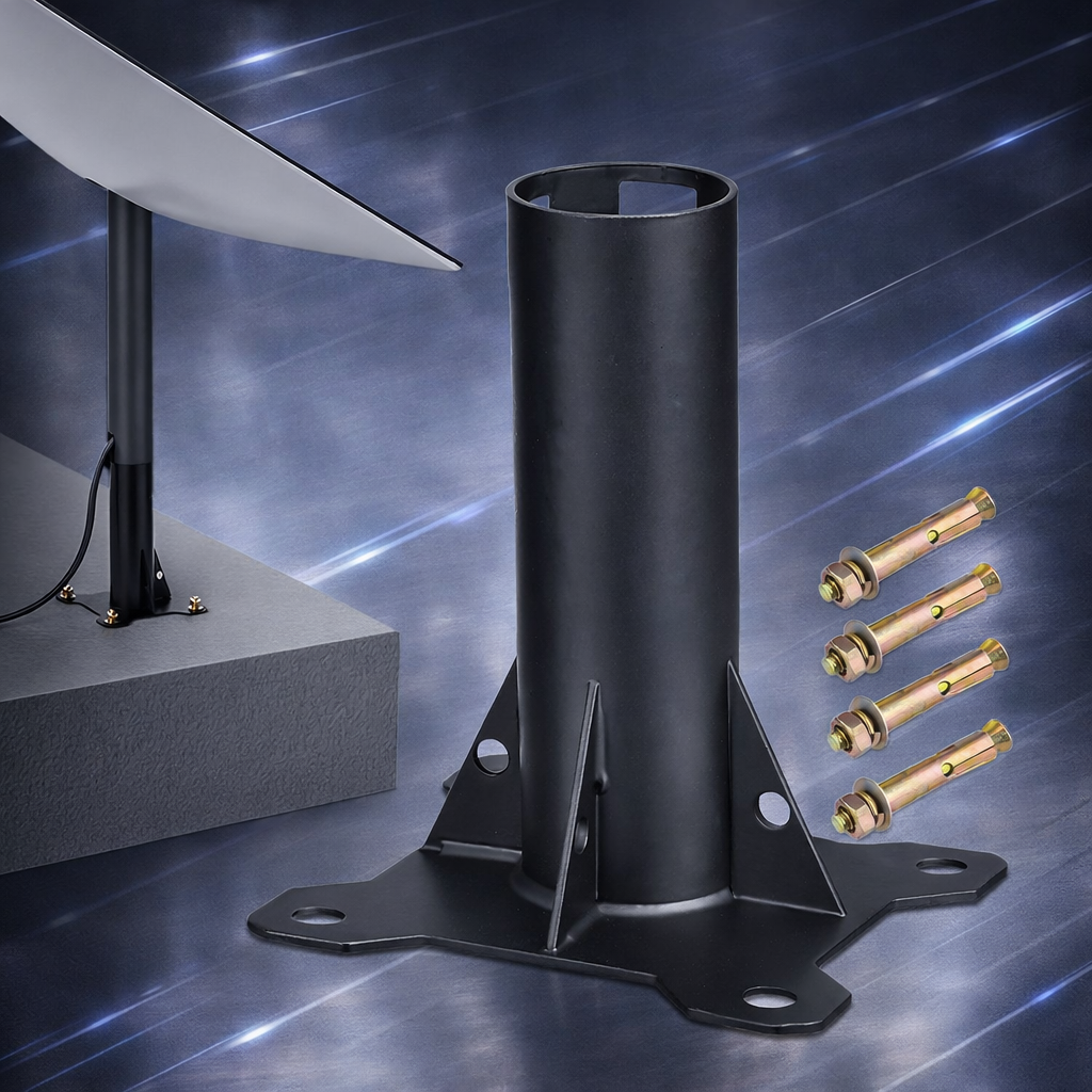 Heavy-Duty Carbon Steel Roof Mount for Starlink Gen 2 Dish