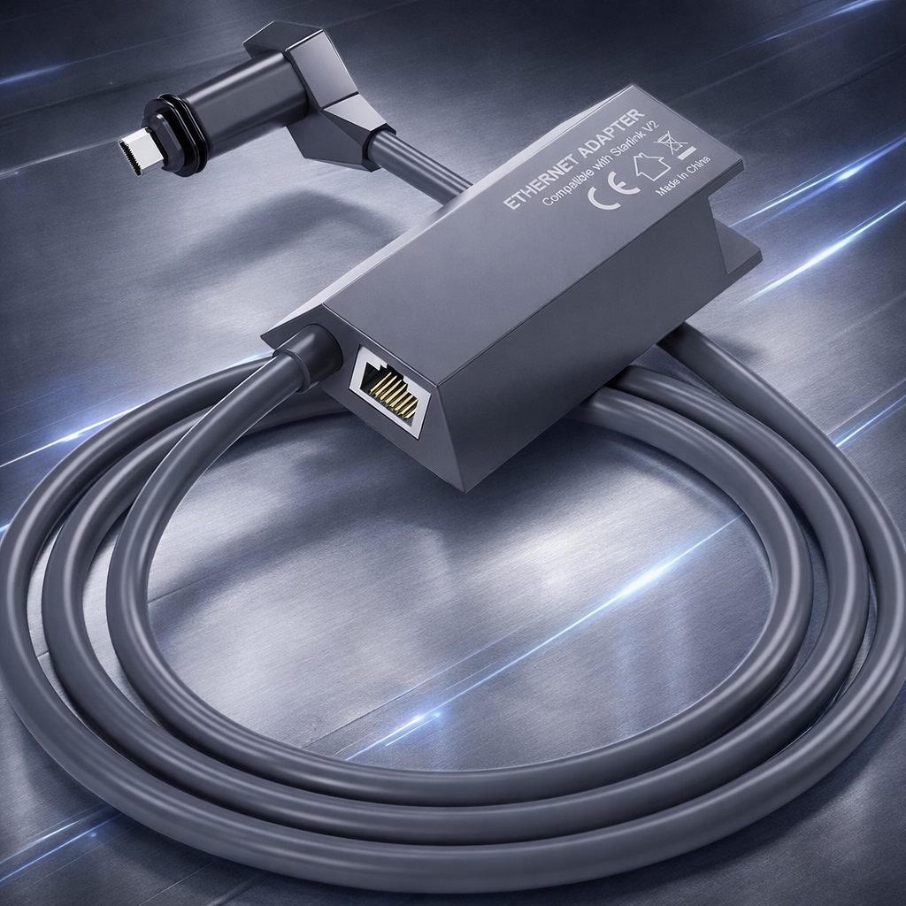 Ethernet Adapter for Rectangular Satellite Internet for Starlink Gen 2